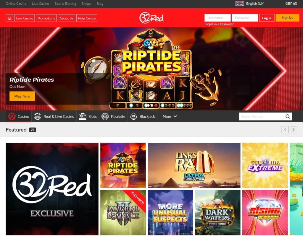 32Red Casino Games